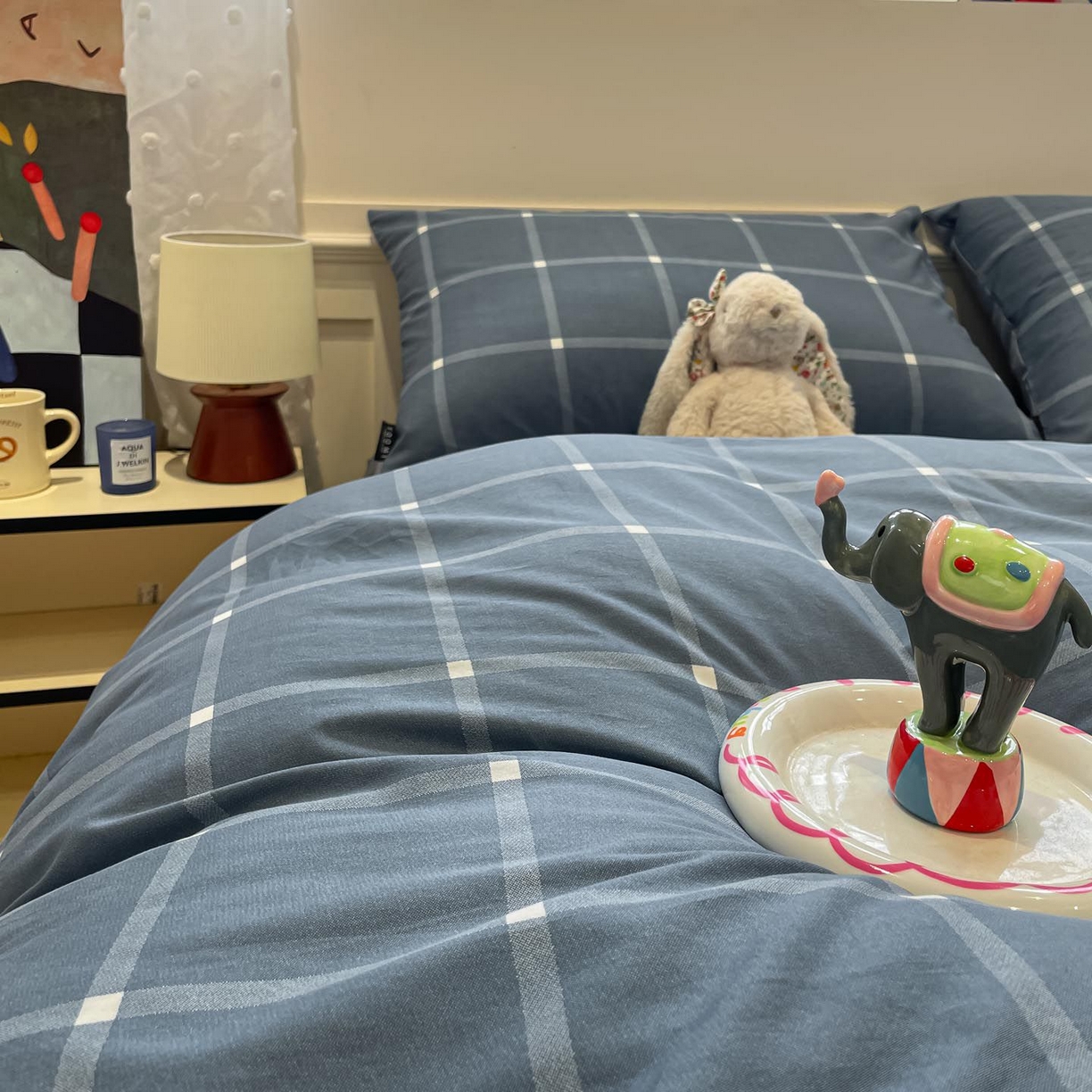 91家纺网 家纺一手货源 找家纺 涵宸家纺 2026新款全棉印花四件套-良品-场景一 麦田-兰