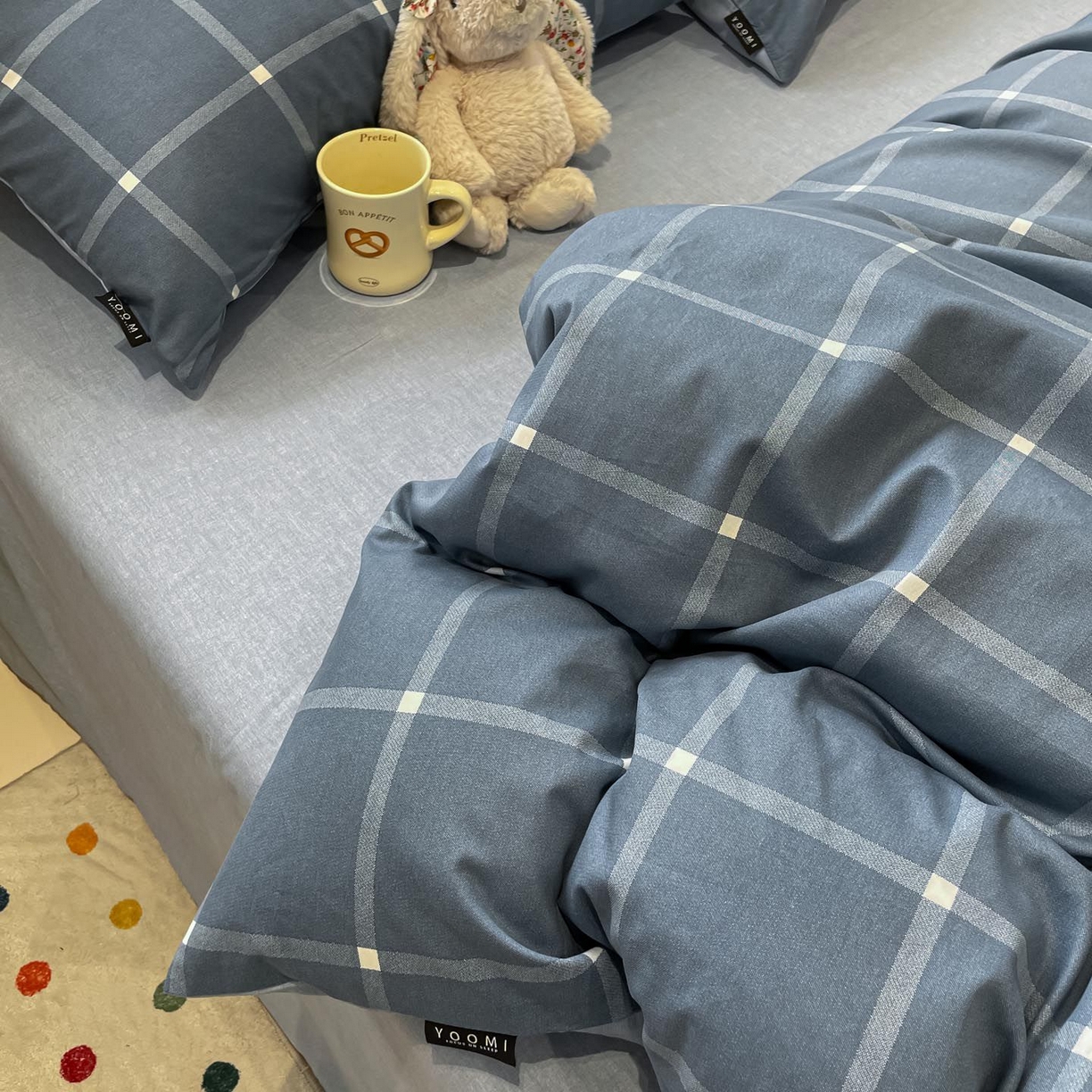 91家纺网 家纺一手货源 找家纺 涵宸家纺 2026新款全棉印花四件套-良品-场景一 麦田-兰