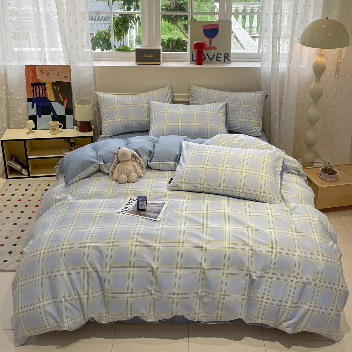 91家纺网 家纺一手货源 找家纺 涵宸家纺 2026新款全棉印花四件套-良品-场景一 莫妮兰