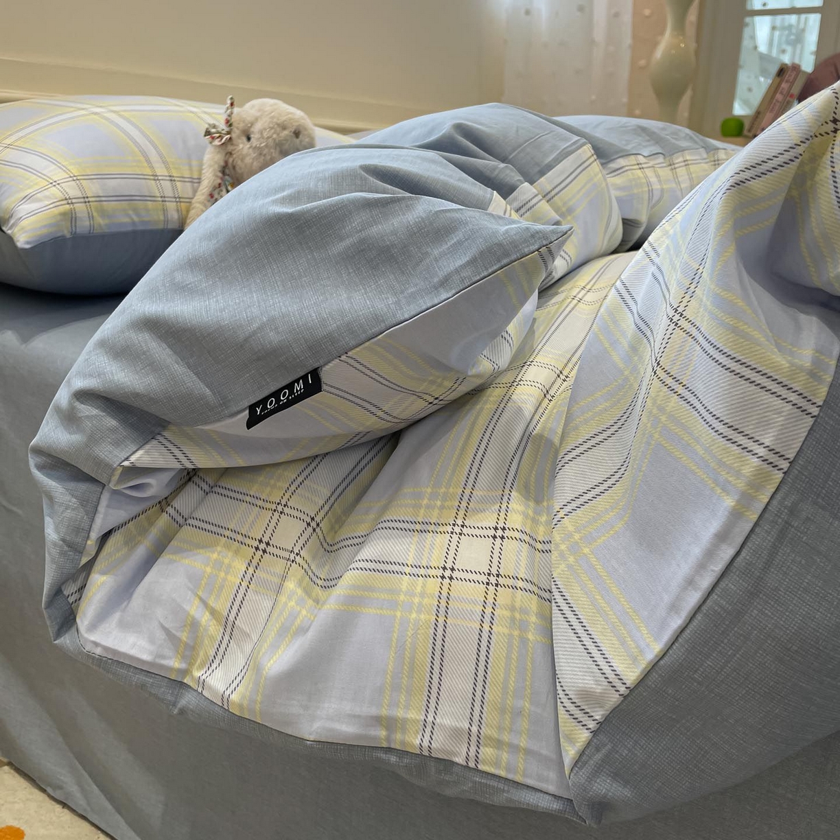 91家纺网 家纺一手货源 找家纺 涵宸家纺 2026新款全棉印花四件套-良品-场景一 莫妮兰