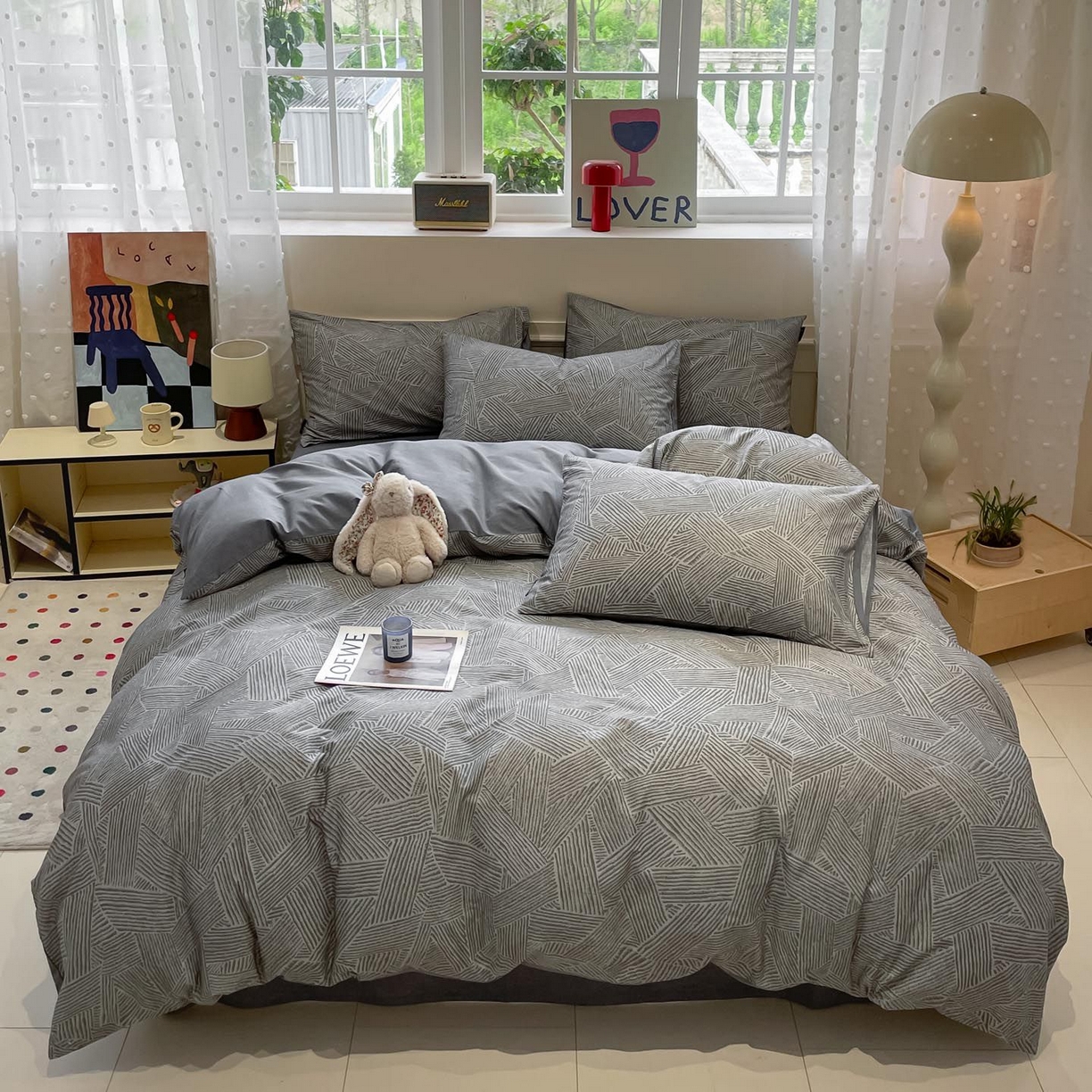 91家纺网 家纺一手货源 找家纺 涵宸家纺 2026新款全棉印花四件套-良品-场景一 山林