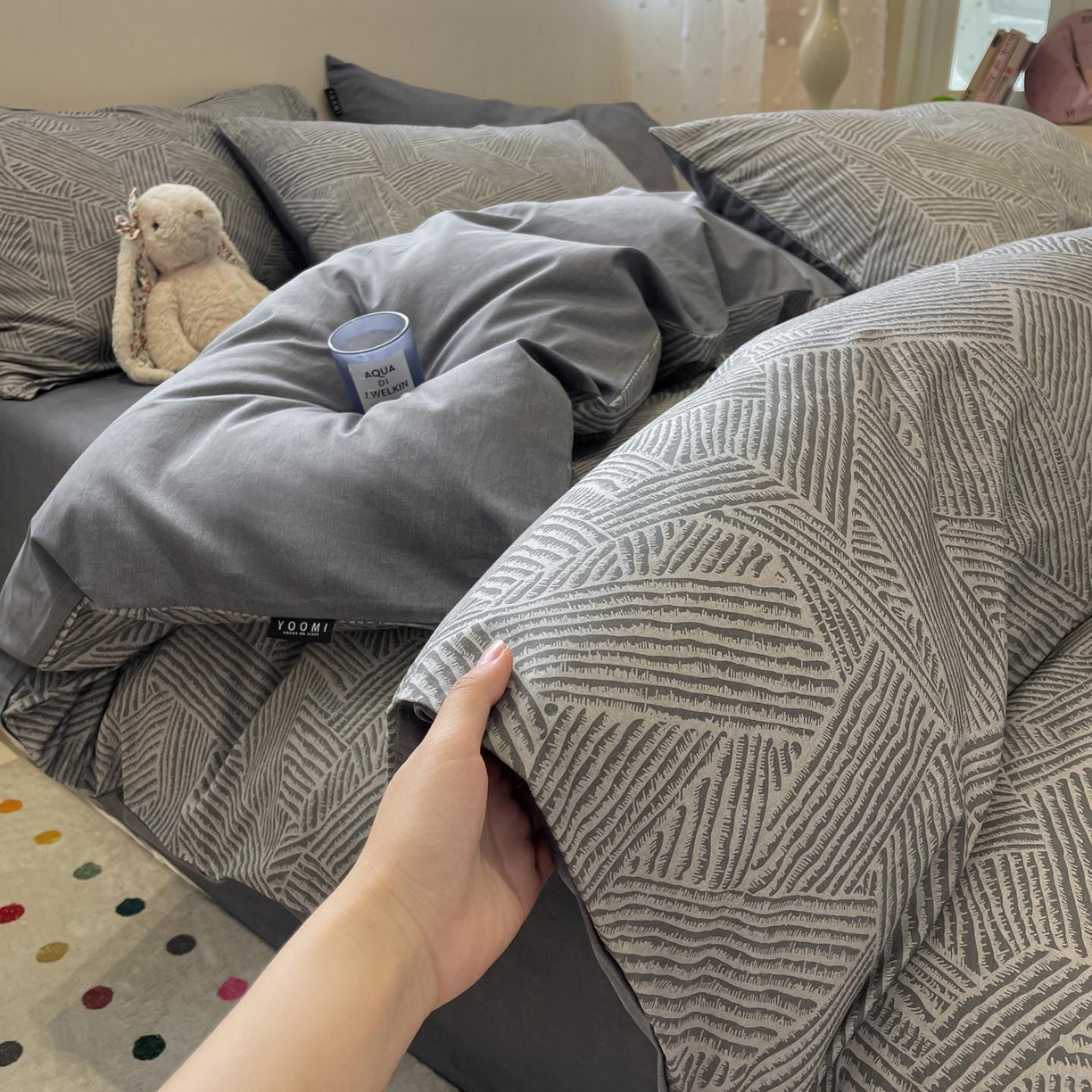 91家纺网 家纺一手货源 找家纺 涵宸家纺 2026新款全棉印花四件套-良品-场景一 山林