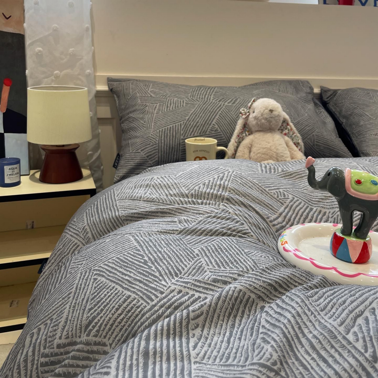 91家纺网 家纺一手货源 找家纺 涵宸家纺 2026新款全棉印花四件套-良品-场景一 山林