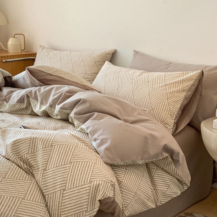 91家纺网 家纺一手货源 找家纺 涵宸家纺 2026新款全棉印花四件套-良品-场景一 亚瑟