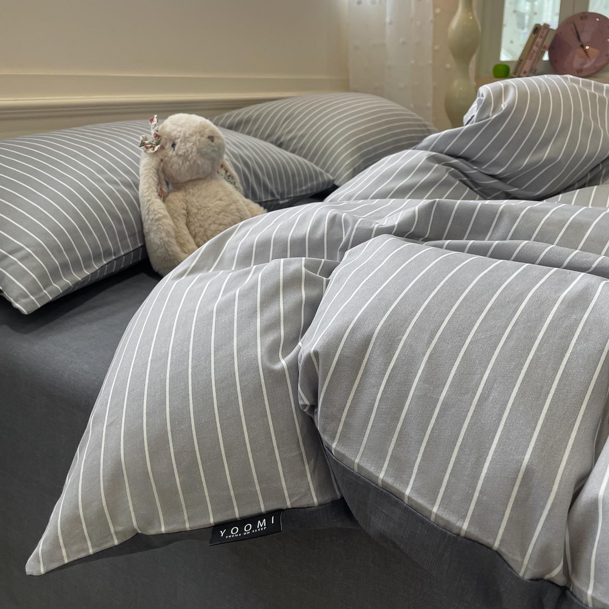 涵宸家纺 2026新款全棉印花四件套-良品-场景一 英伦-浅灰