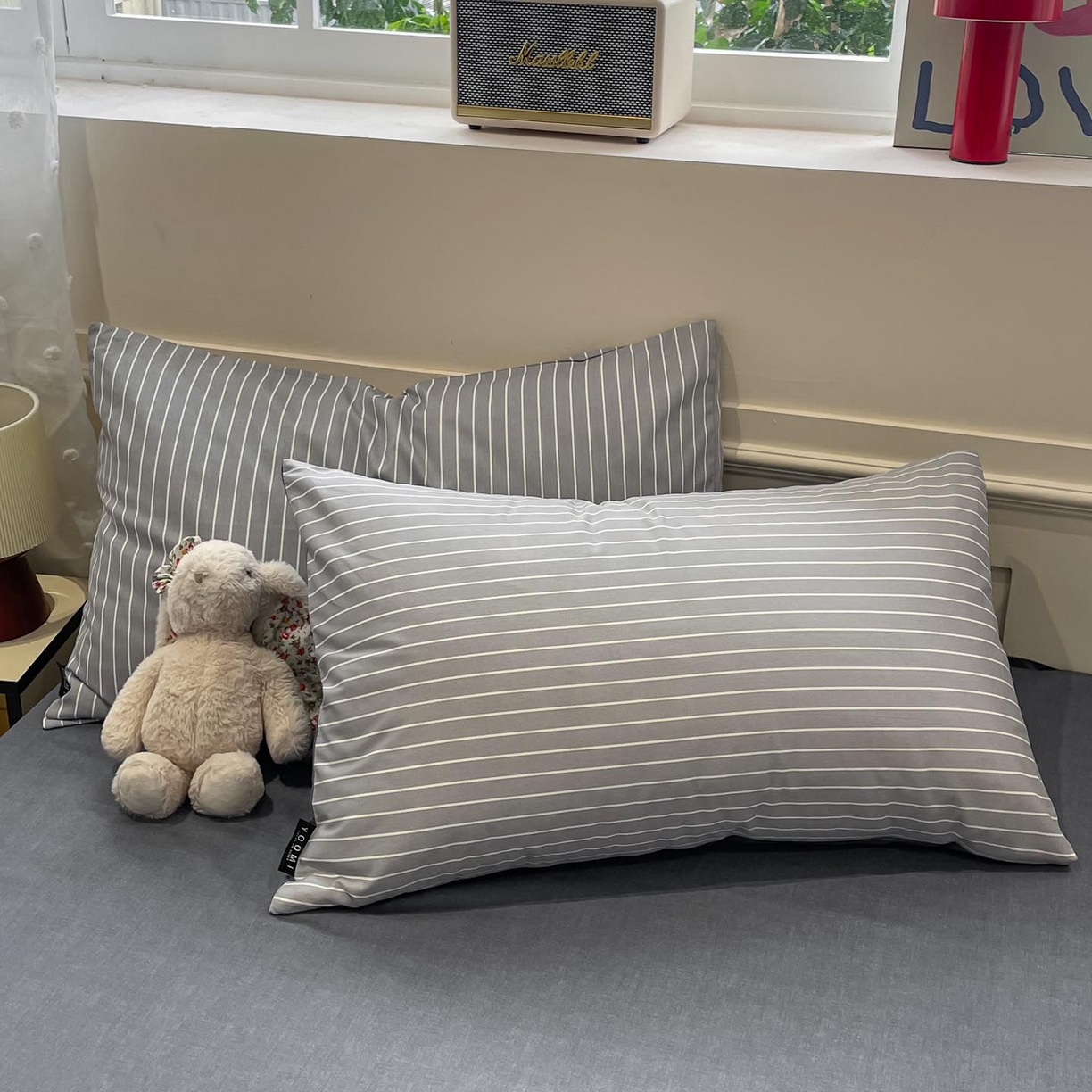 91家纺网 家纺一手货源 找家纺 涵宸家纺 2026新款全棉印花四件套-良品-场景一 英伦-浅灰