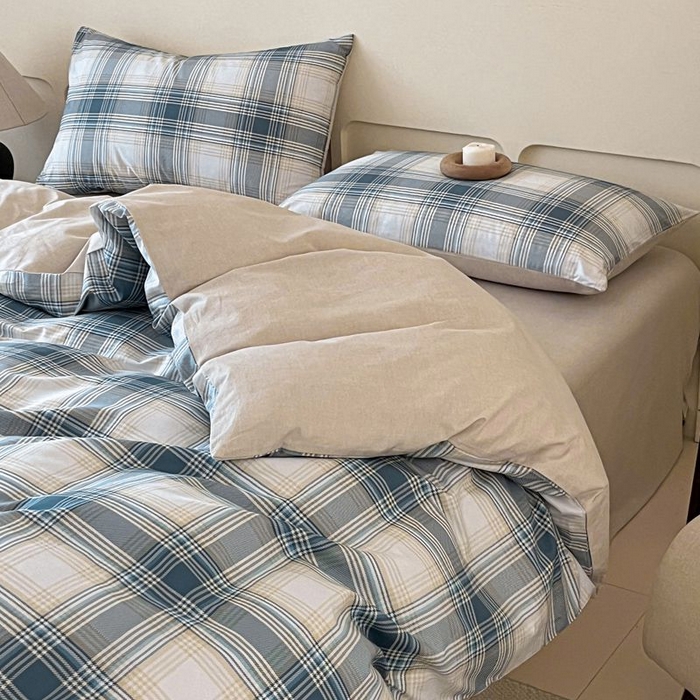 91家纺网 家纺一手货源 找家纺 涵宸家纺 2026新款全棉印花四件套-良品-场景一 英伦格