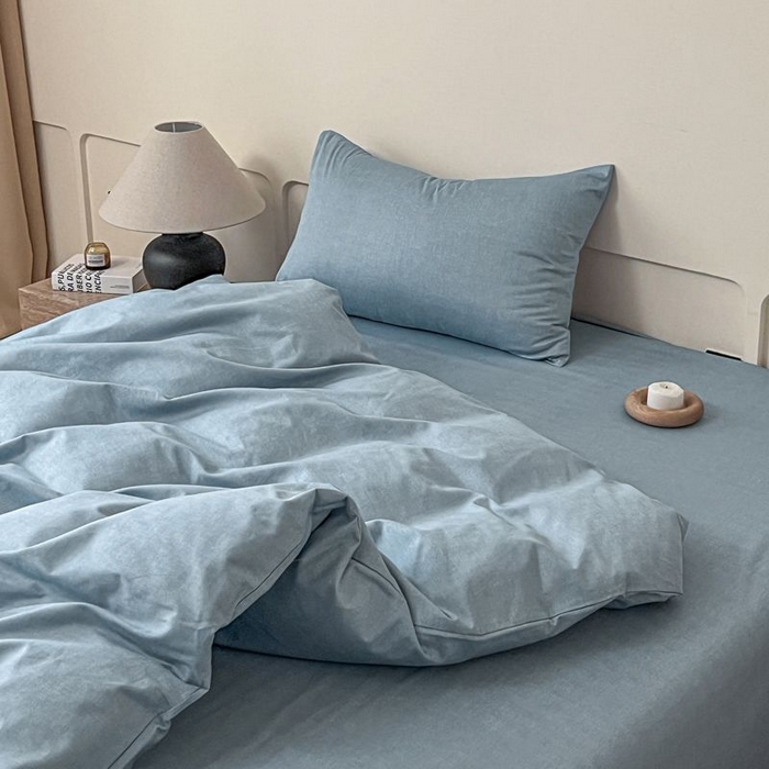 91家纺网 家纺一手货源 找家纺 涵宸家纺 2026新款全棉印花四件套-良品-场景一 云纹-兰