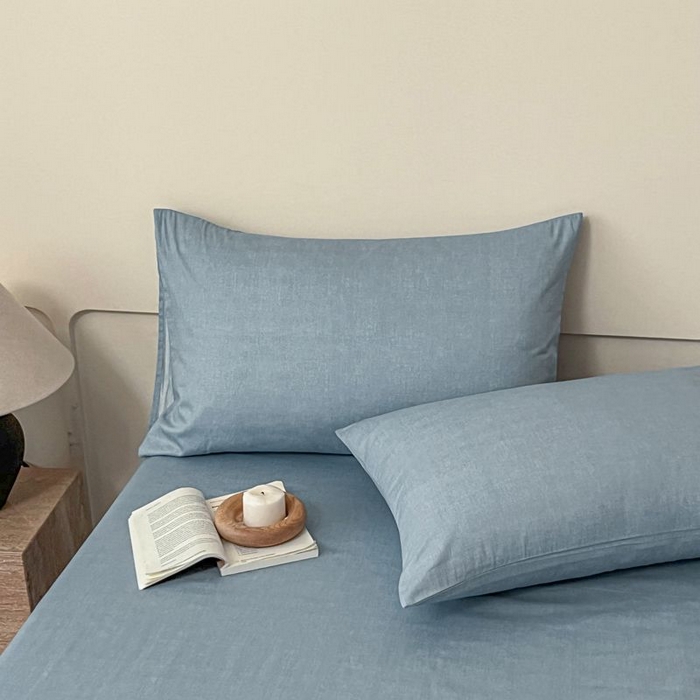 91家纺网 家纺一手货源 找家纺 涵宸家纺 2026新款全棉印花四件套-良品-场景一 云纹-兰