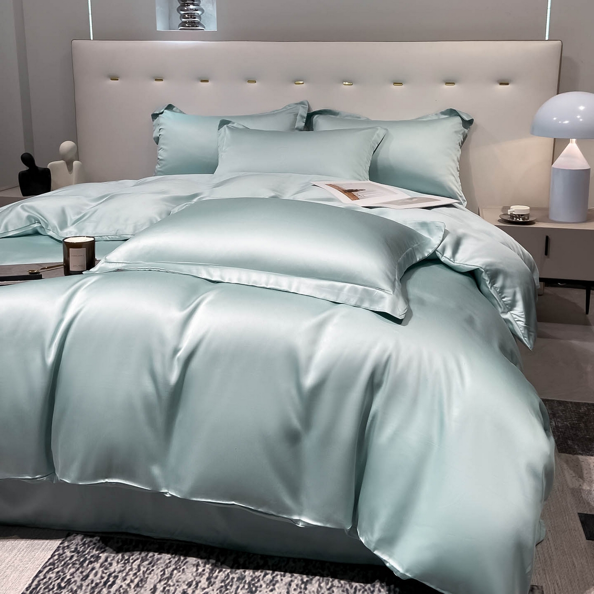 91家纺网 家纺一手货源 找家纺 （总）涵宸家纺 2026新款兰精3M天丝纯色单被套