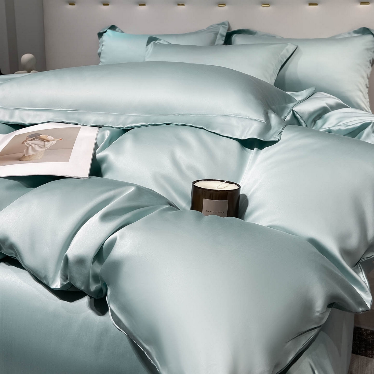 91家纺网 家纺一手货源 找家纺 （总）涵宸家纺 2026新款兰精3M天丝纯色单被套