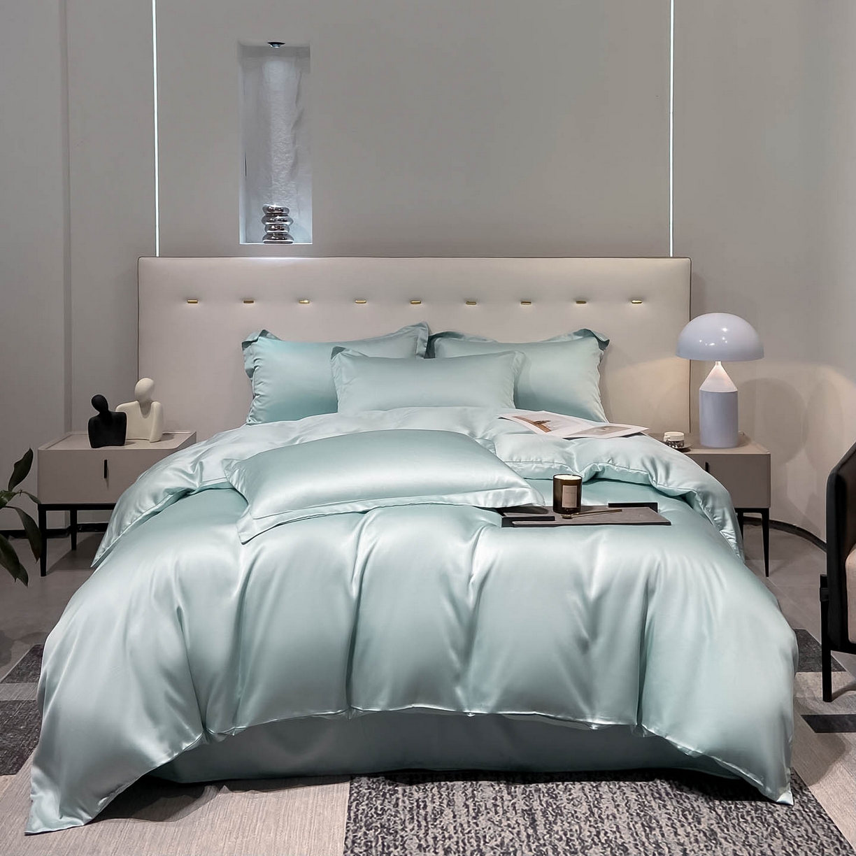 91家纺网 家纺一手货源 找家纺 （总）涵宸家纺 2026新款兰精3M天丝纯色单被套