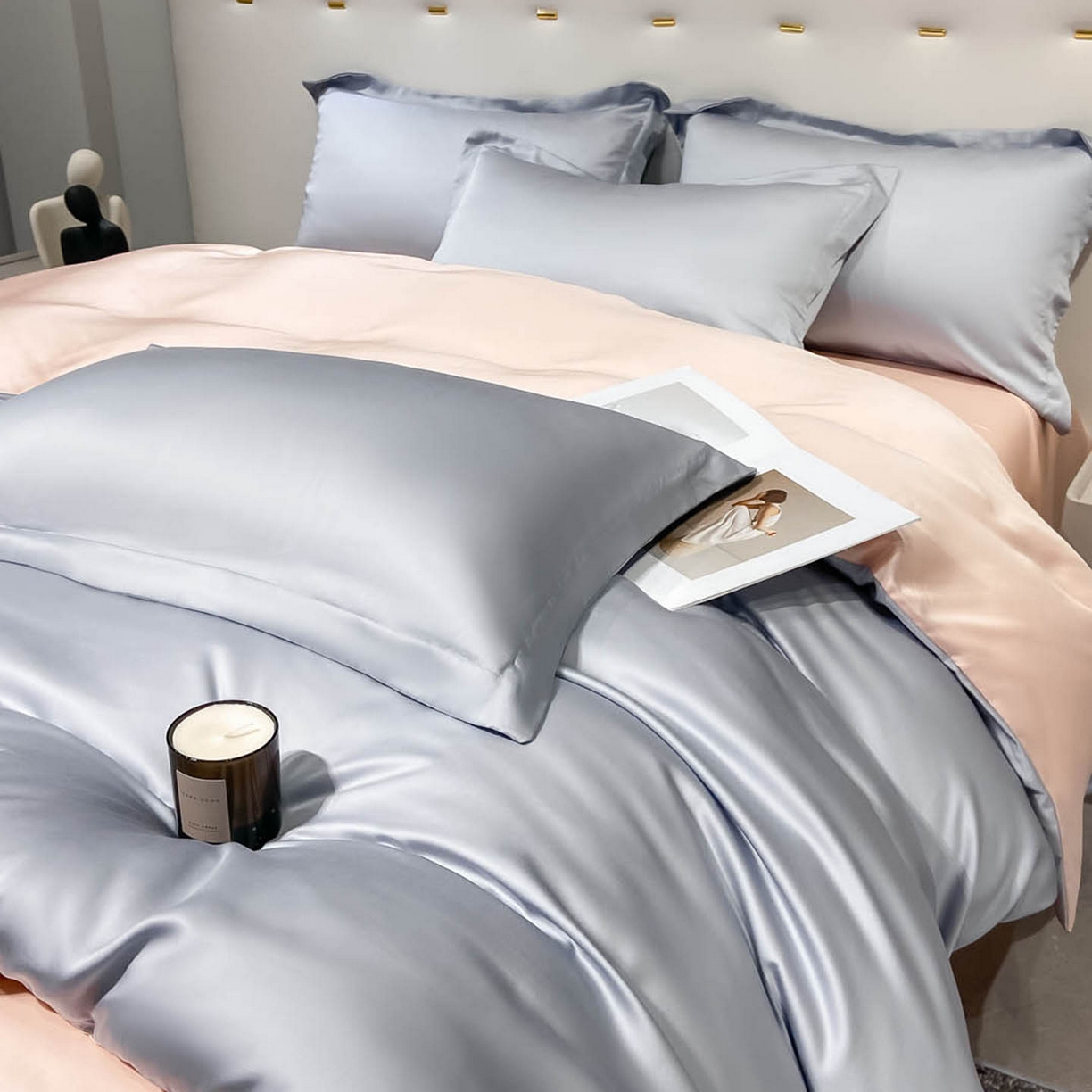 91家纺网 家纺一手货源 找家纺 （总）涵宸家纺 2026新款兰精3M天丝纯色单被套