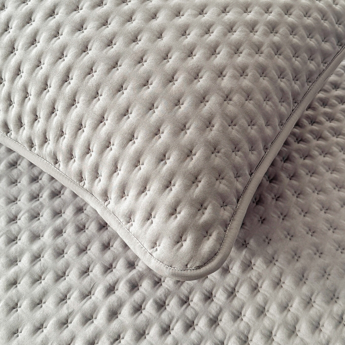 91家纺网 家纺一手货源 找家纺 予梦家纺 2026新款蚕丝夹棉床笠 布兰德-浅灰