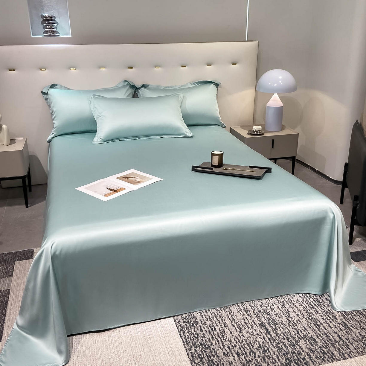 91家纺网 家纺一手货源 找家纺 （总）涵宸家纺 2026新款兰精3M天丝纯色单床单