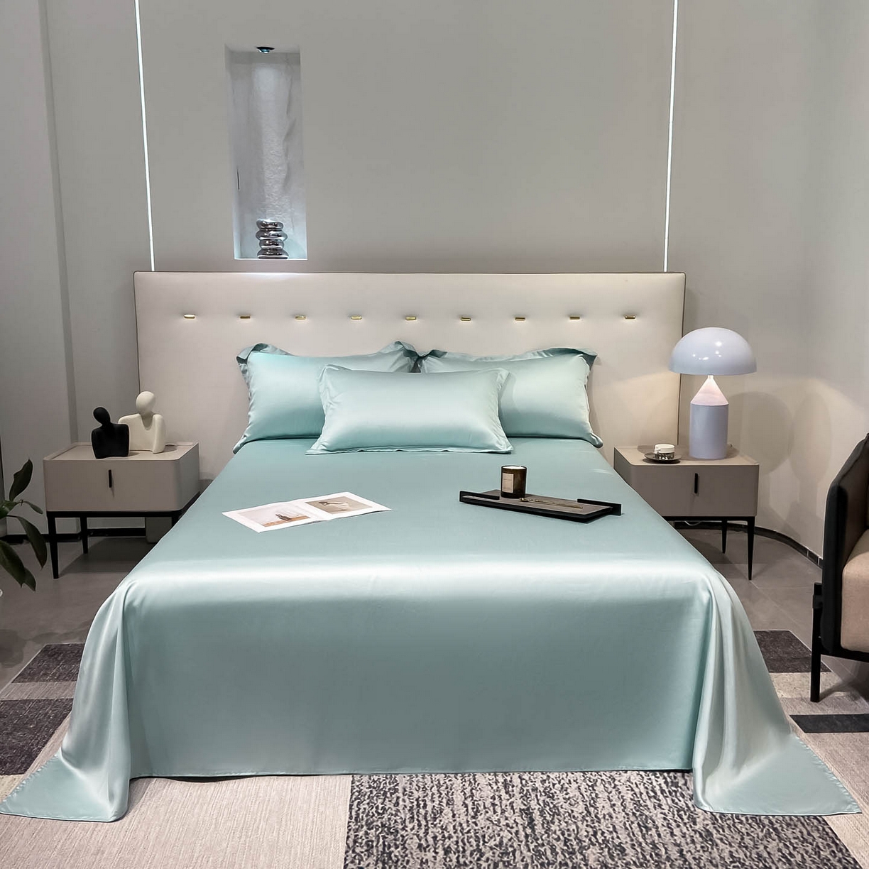 91家纺网 家纺一手货源 找家纺 （总）涵宸家纺 2026新款兰精3M天丝纯色单床单