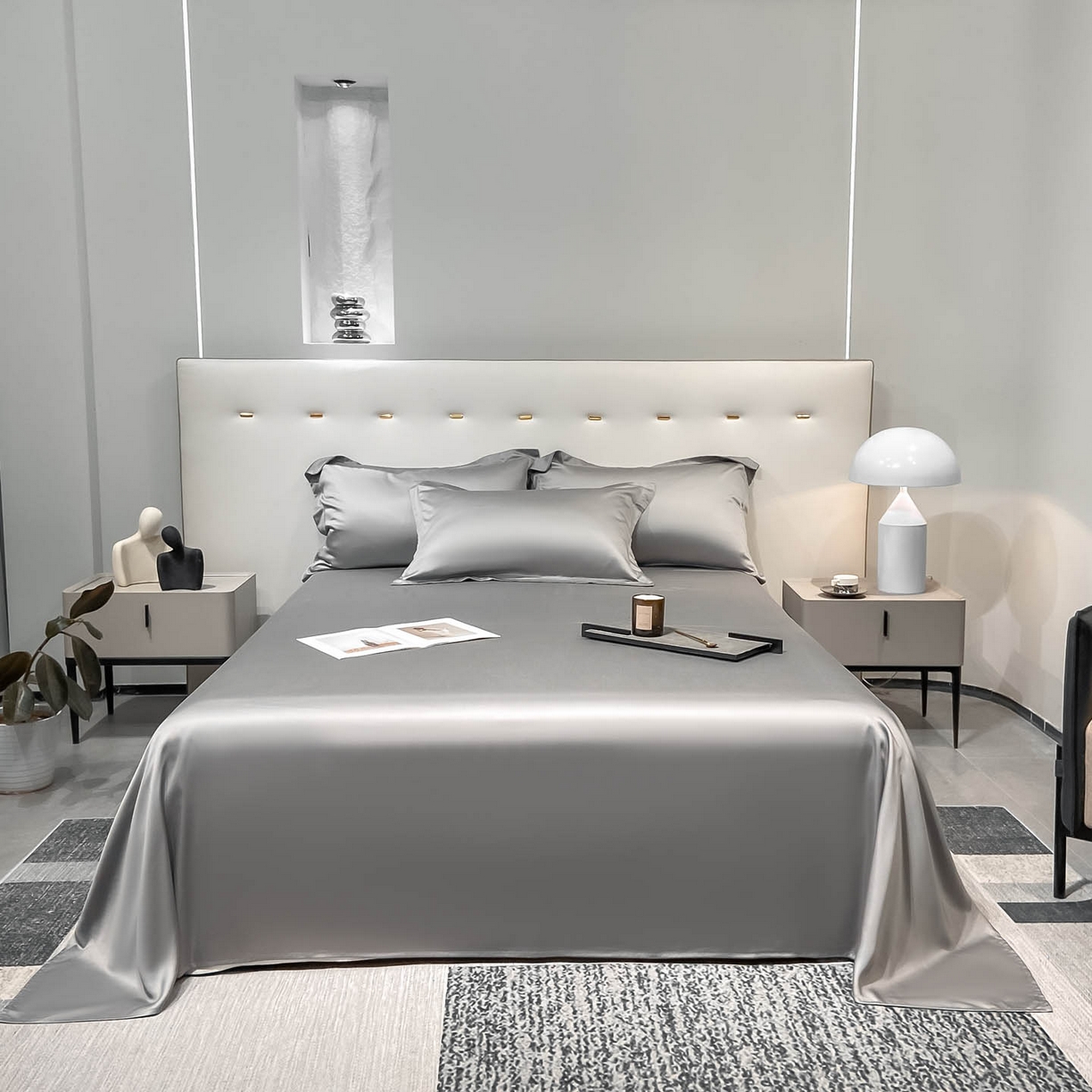 91家纺网 家纺一手货源 找家纺 （总）涵宸家纺 2026新款兰精3M天丝纯色单床单