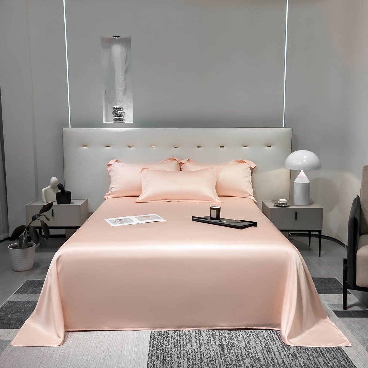 91家纺网 家纺一手货源 找家纺 （总）涵宸家纺 2026新款兰精3M天丝纯色单床单