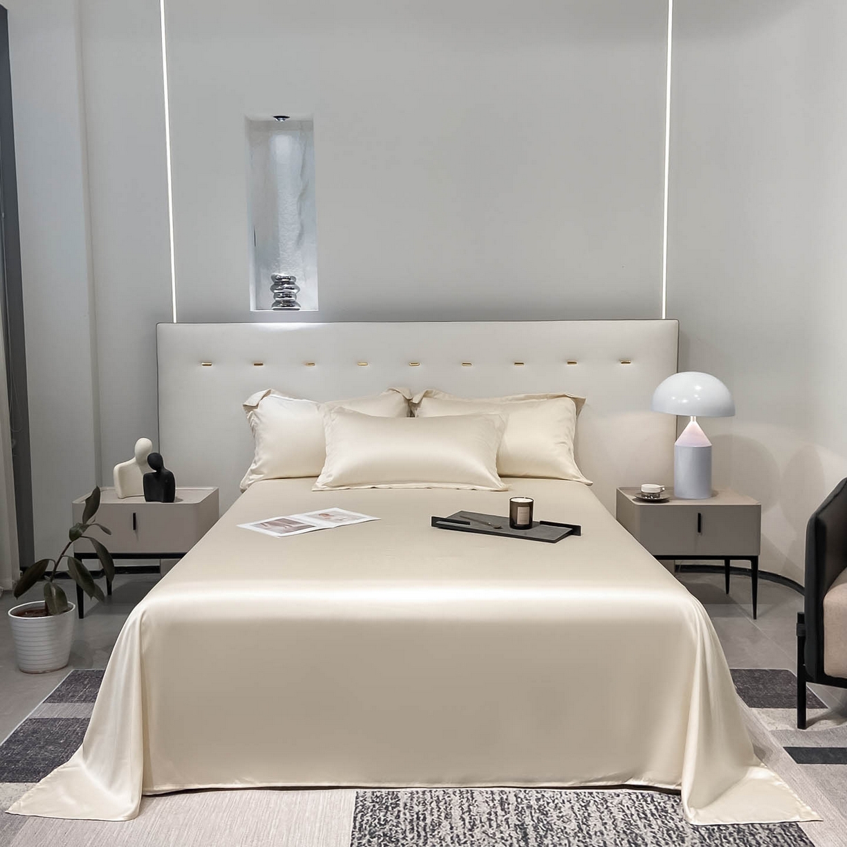 91家纺网 家纺一手货源 找家纺 （总）涵宸家纺 2026新款兰精3M天丝纯色单床单