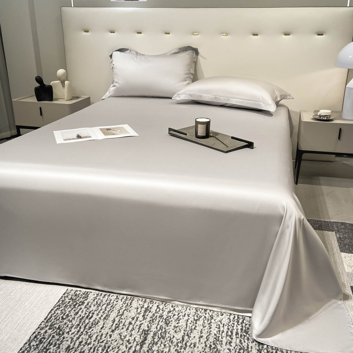 91家纺网 家纺一手货源 找家纺 涵宸家纺 2026新款兰精3M天丝纯色单床单 单床单-大地灰