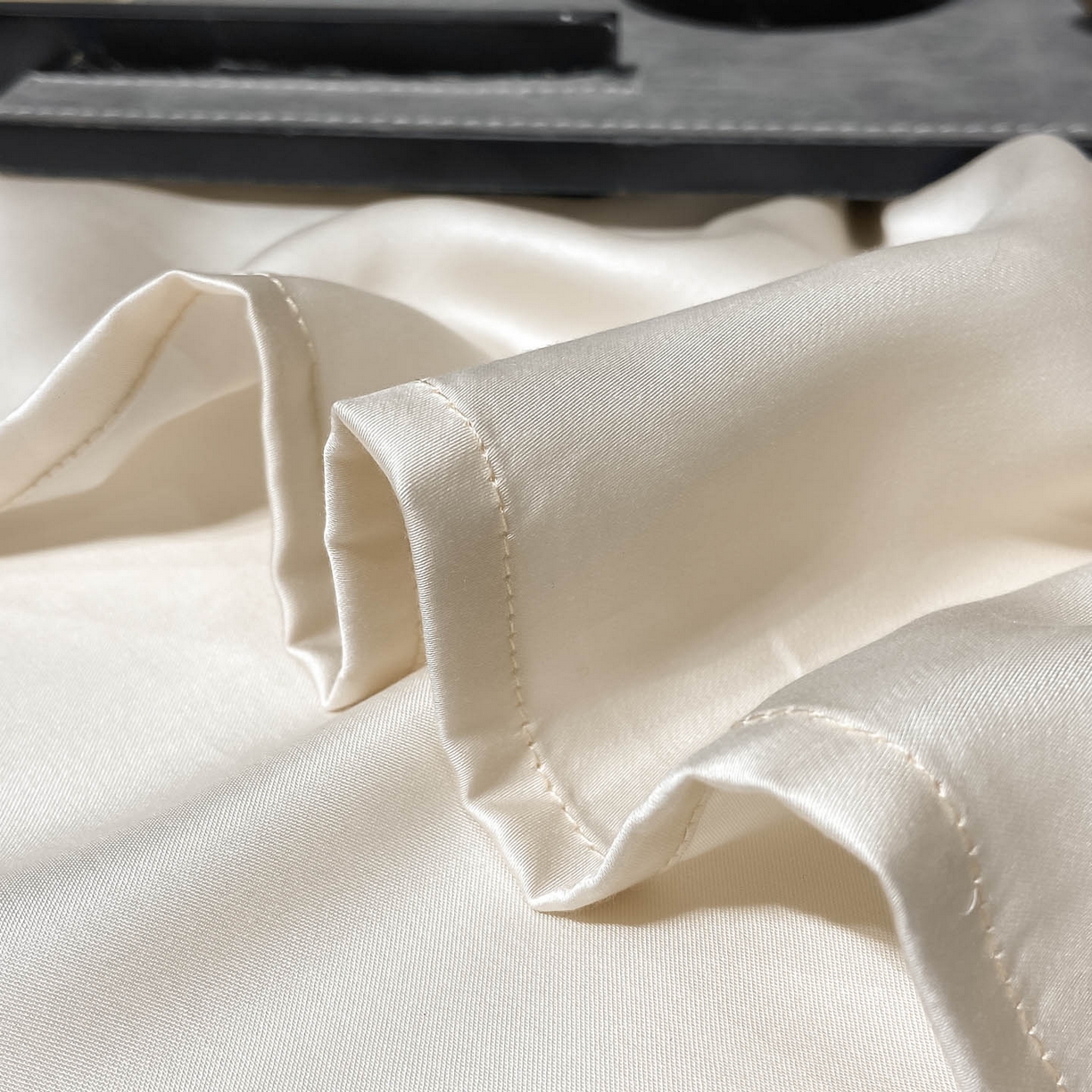 91家纺网 家纺一手货源 找家纺 涵宸家纺 2026新款兰精3M天丝纯色单床单 单床单-奶昔