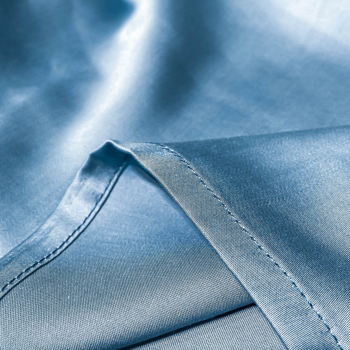 91家纺网 家纺一手货源 找家纺 涵宸家纺 2026新款兰精3M天丝纯色单床单 单床单-深海蓝