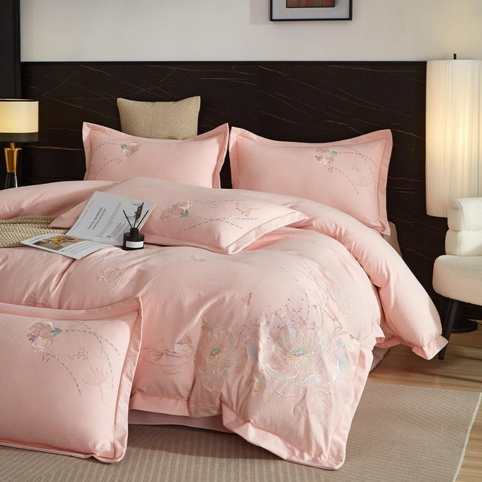 91家纺网 家纺一手货源 找家纺 （总）金纱玉纺家纺 2026新款轻奢工艺绣花四件套（提供买家秀）