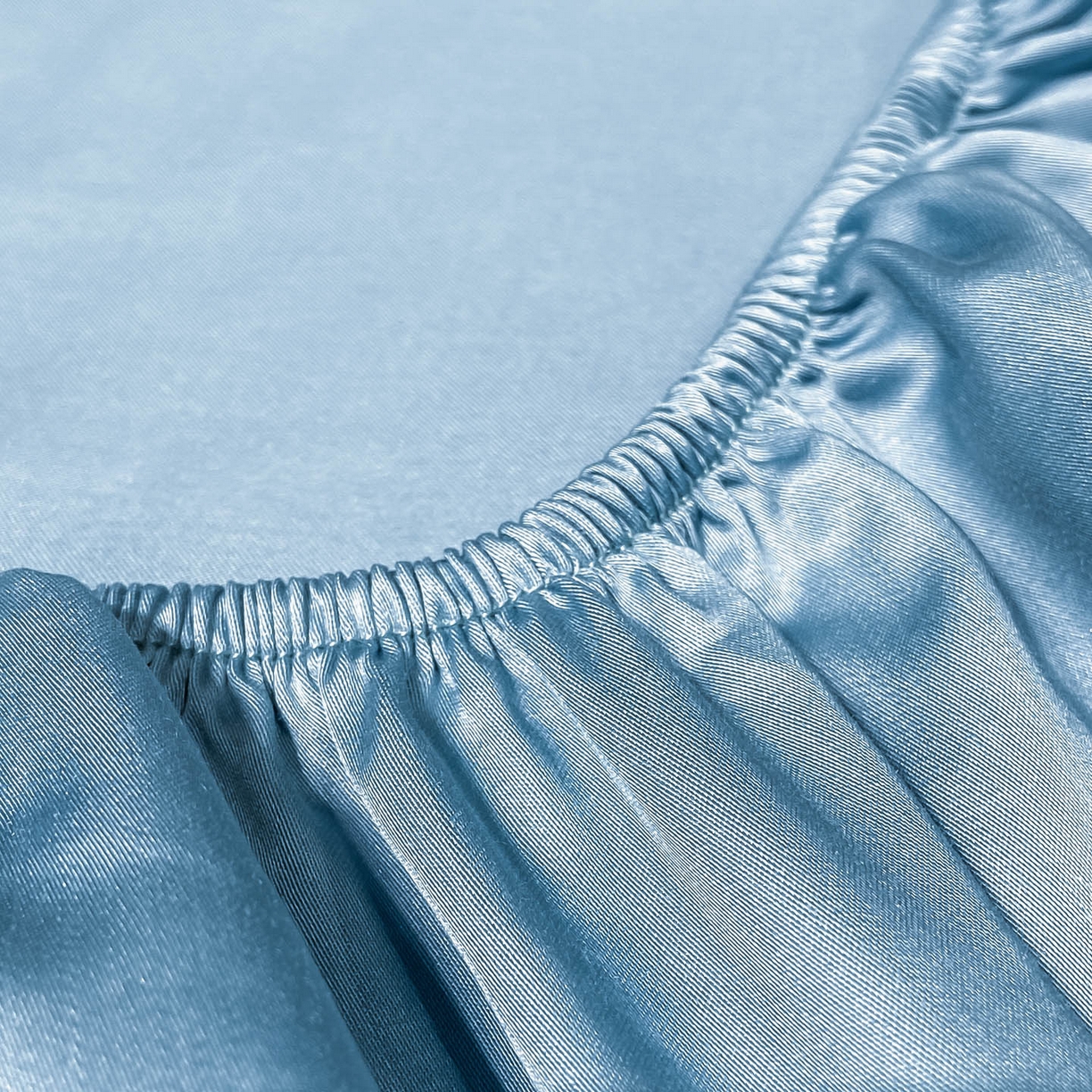 91家纺网 家纺一手货源 找家纺 涵宸家纺 2026新款兰精3M天丝纯色单床笠 单床笠-深海蓝