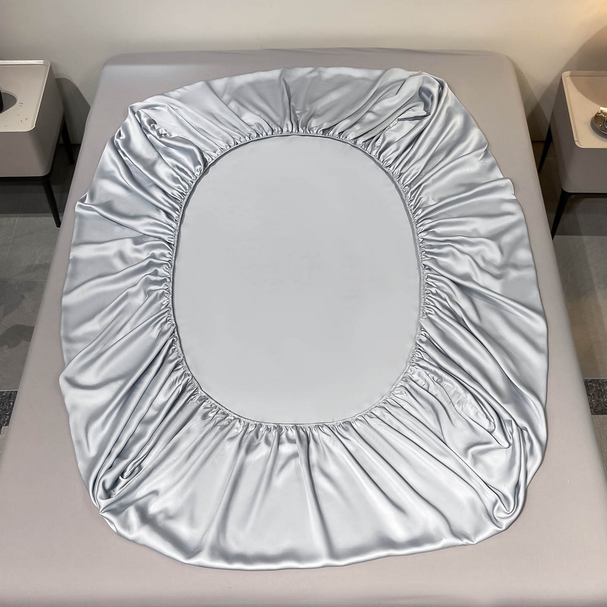 91家纺网 家纺一手货源 找家纺 涵宸家纺 2026新款兰精3M天丝纯色单床笠 单床笠-星辰兰