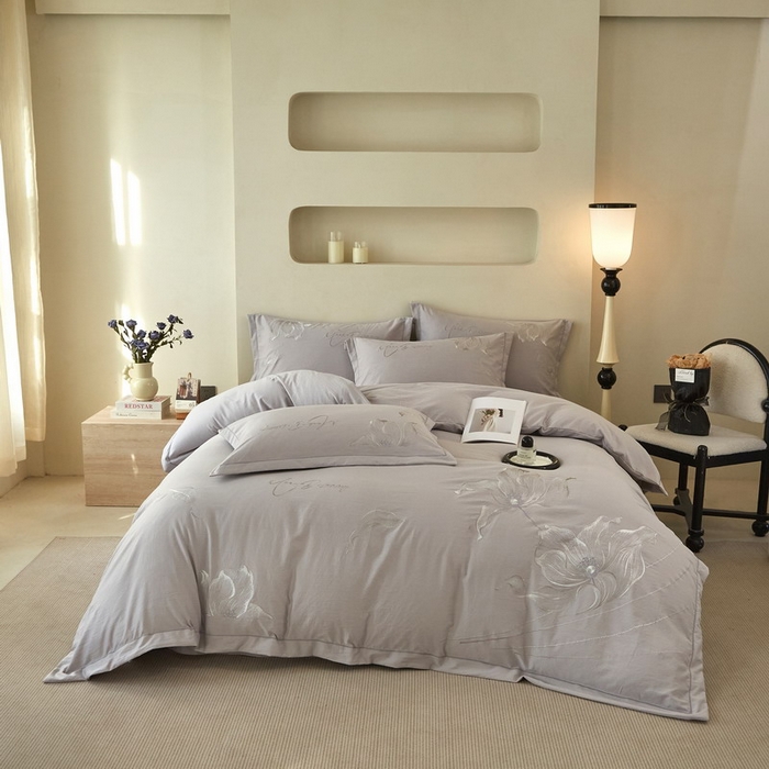 91家纺网 家纺一手货源 找家纺 （总）金纱玉纺家纺 2026新款轻奢工艺绣花四件套（提供买家秀）