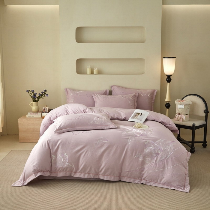 91家纺网 家纺一手货源 找家纺 （总）金纱玉纺家纺 2026新款轻奢工艺绣花四件套（提供买家秀）