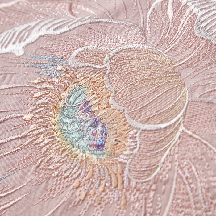 91家纺网 家纺一手货源 找家纺 金纱玉纺家纺 2026新款轻奢工艺绣花四件套（提供买家秀） 繁花似锦-粉