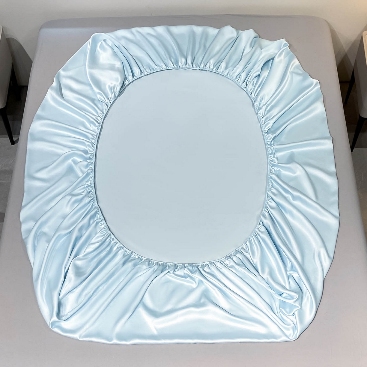 91家纺网 家纺一手货源 找家纺 涵宸家纺 2026新款兰精3M天丝纯色单床笠 单床笠单-晴天兰