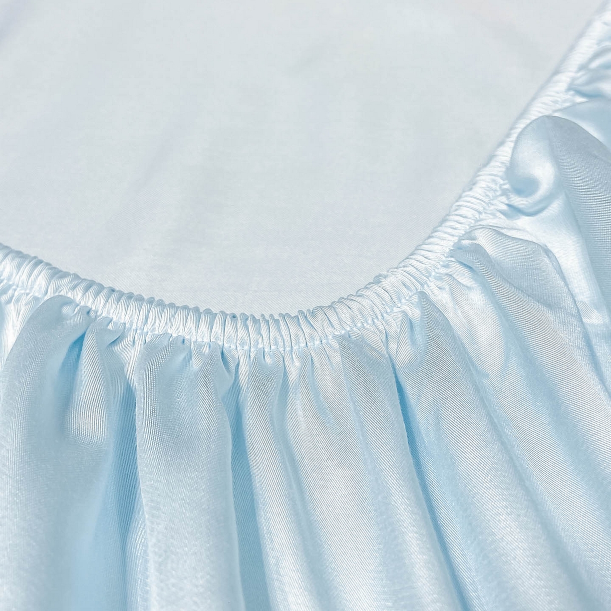 91家纺网 家纺一手货源 找家纺 涵宸家纺 2026新款兰精3M天丝纯色单床笠 单床笠单-晴天兰