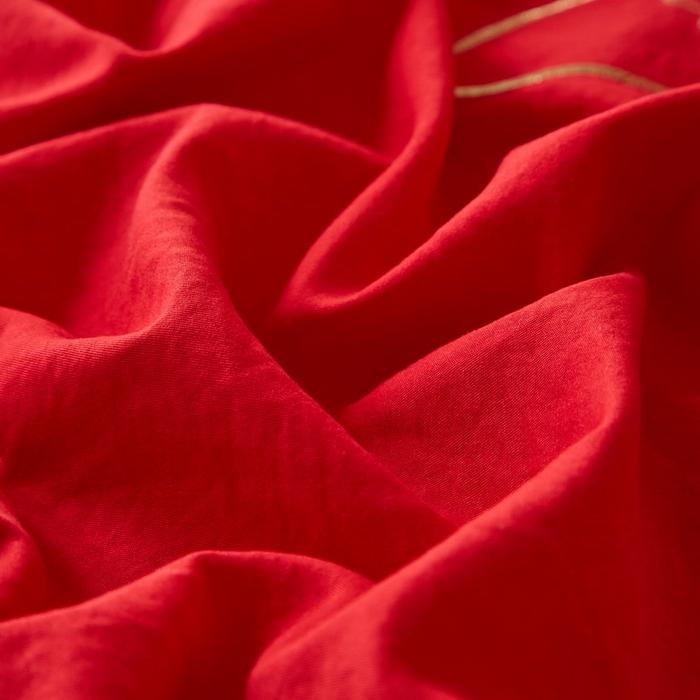 91家纺网 家纺一手货源 找家纺 金纱玉纺家纺 2026新款轻奢工艺绣花四件套（提供买家秀） 绚丽-大红