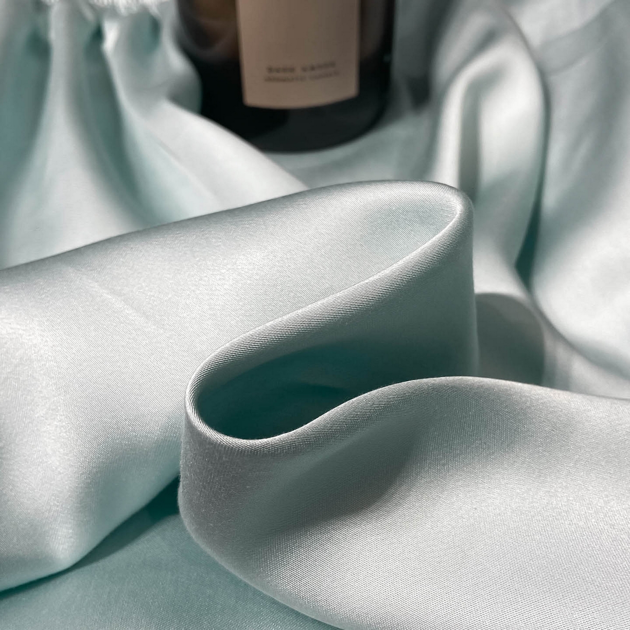 91家纺网 家纺一手货源 找家纺 涵宸家纺 2026新款兰精3M天丝纯色单枕套 单枕套-碧海绿