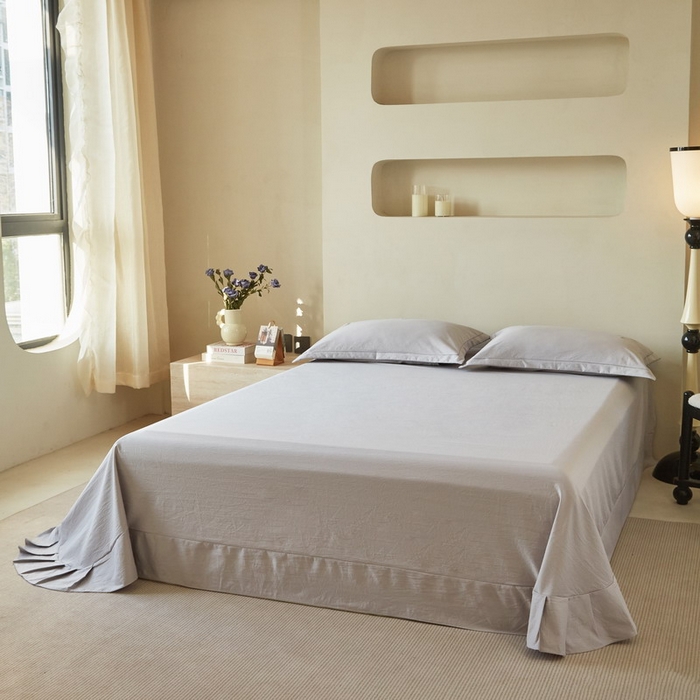 91家纺网 家纺一手货源 找家纺 金纱玉纺家纺 2026新款轻奢工艺绣花四件套（提供买家秀） 绚丽-灰