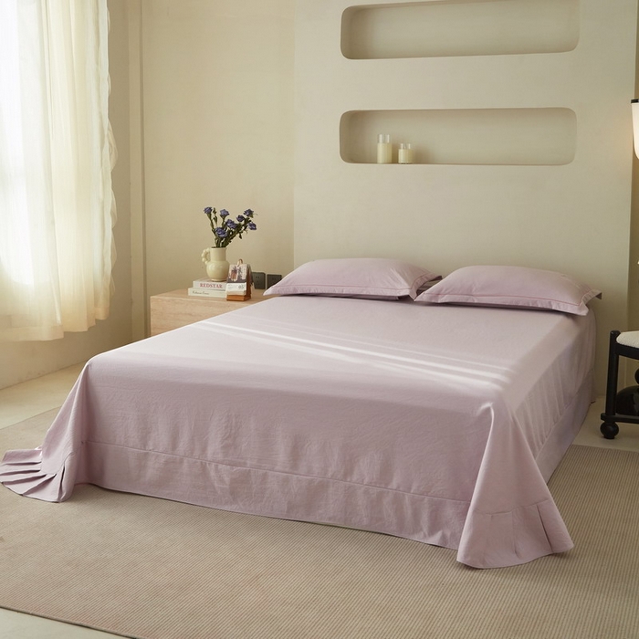 91家纺网 家纺一手货源 找家纺 金纱玉纺家纺 2026新款轻奢工艺绣花四件套（提供买家秀） 绚丽-紫