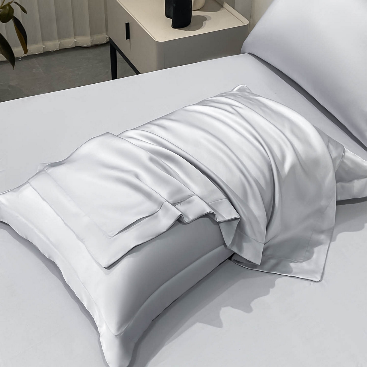 91家纺网 家纺一手货源 找家纺 涵宸家纺 2026新款兰精3M天丝纯色单枕套 单枕套-星辰兰