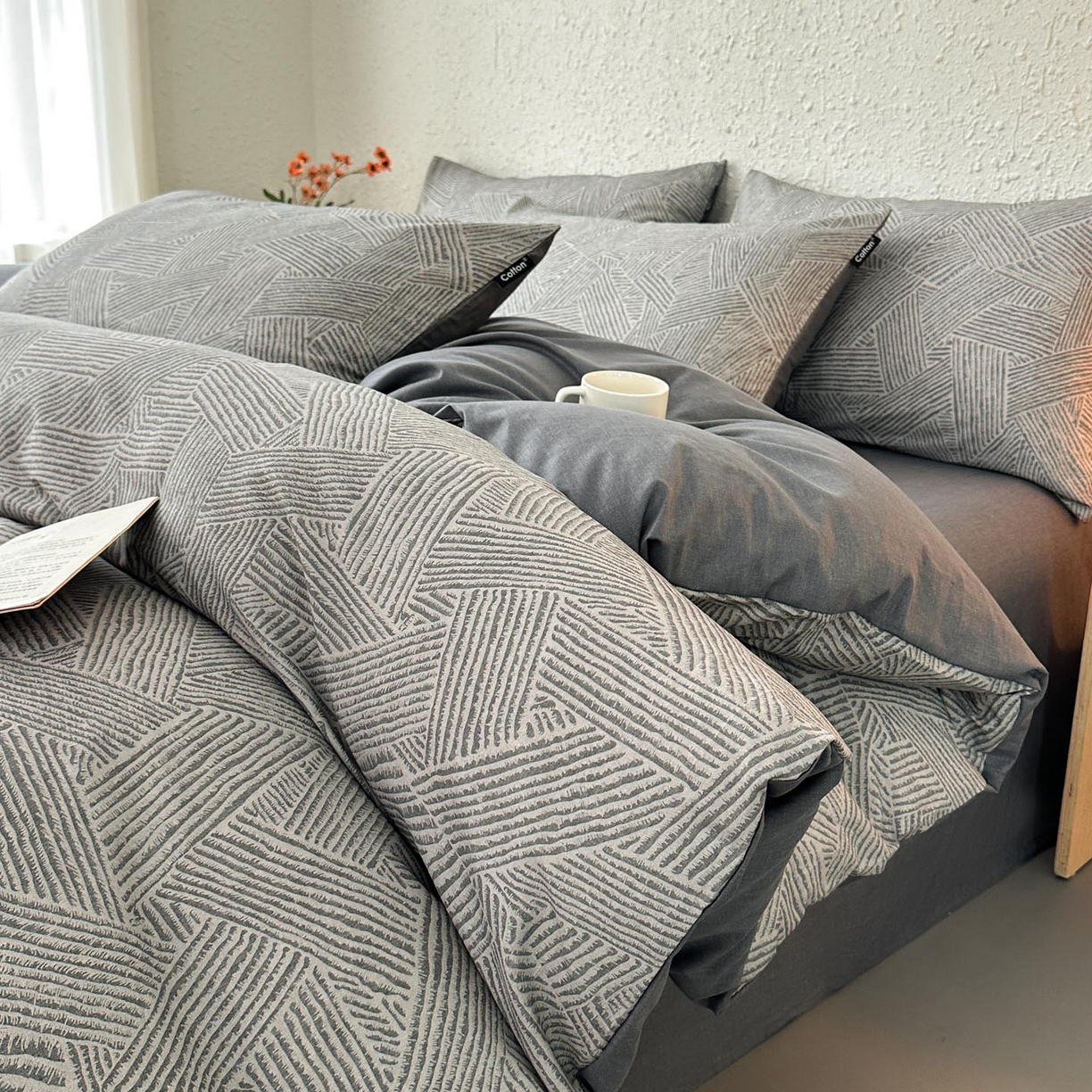 91家纺网 家纺一手货源 找家纺 涵宸家纺 2026新款全棉印花四件套-良品-场景二 山林