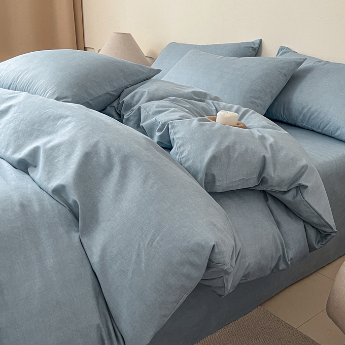 91家纺网 家纺一手货源 找家纺 涵宸家纺 2026新款全棉印花四件套-良品-场景二 云纹-兰