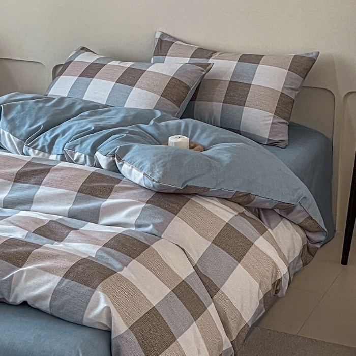 91家纺网 家纺一手货源 找家纺 涵宸家纺 2026新款全棉印花四件套-良品-场景二 格律-兰