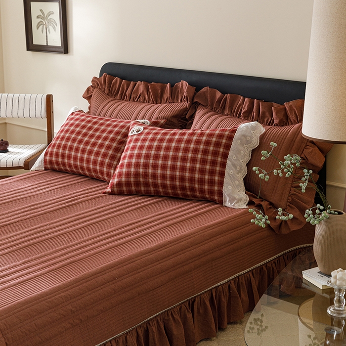 91家纺网 家纺一手货源 找家纺 （总）菊上家纺 2026新品全棉高密水洗床盖四件套-米兰系列