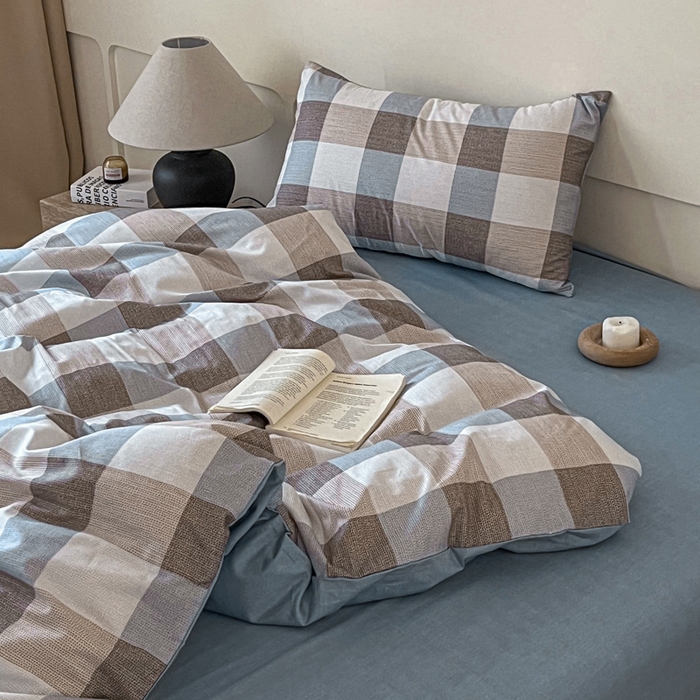 91家纺网 家纺一手货源 找家纺 涵宸家纺 2026新款全棉印花四件套-良品-场景二 格律-兰