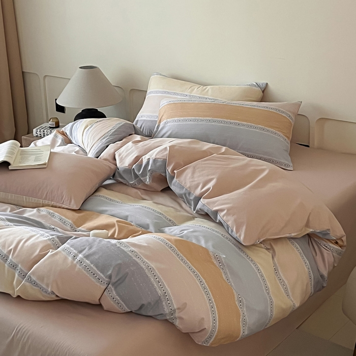 91家纺网 家纺一手货源 找家纺 涵宸家纺 2026新款全棉印花四件套-良品-场景二 卡曼