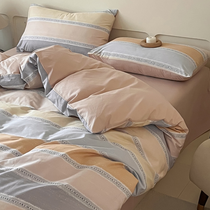 91家纺网 家纺一手货源 找家纺 涵宸家纺 2026新款全棉印花四件套-良品-场景二 卡曼