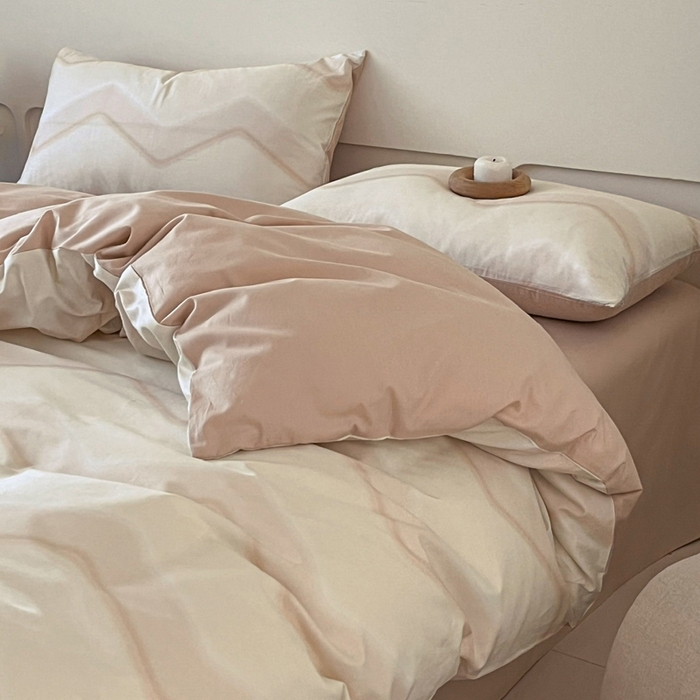 91家纺网 家纺一手货源 找家纺 涵宸家纺 2026新款全棉印花四件套-良品-场景二 摩卡