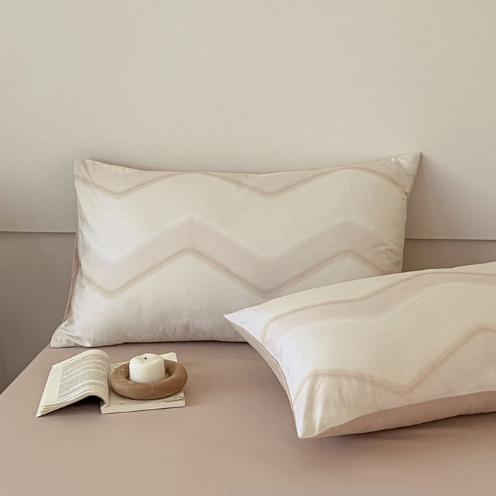 91家纺网 家纺一手货源 找家纺 涵宸家纺 2026新款全棉印花四件套-良品-场景二 摩卡