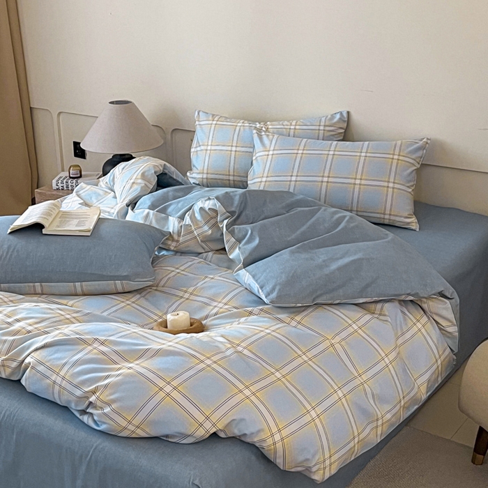 91家纺网 家纺一手货源 找家纺 涵宸家纺 2026新款全棉印花四件套-良品-场景二 莫妮兰