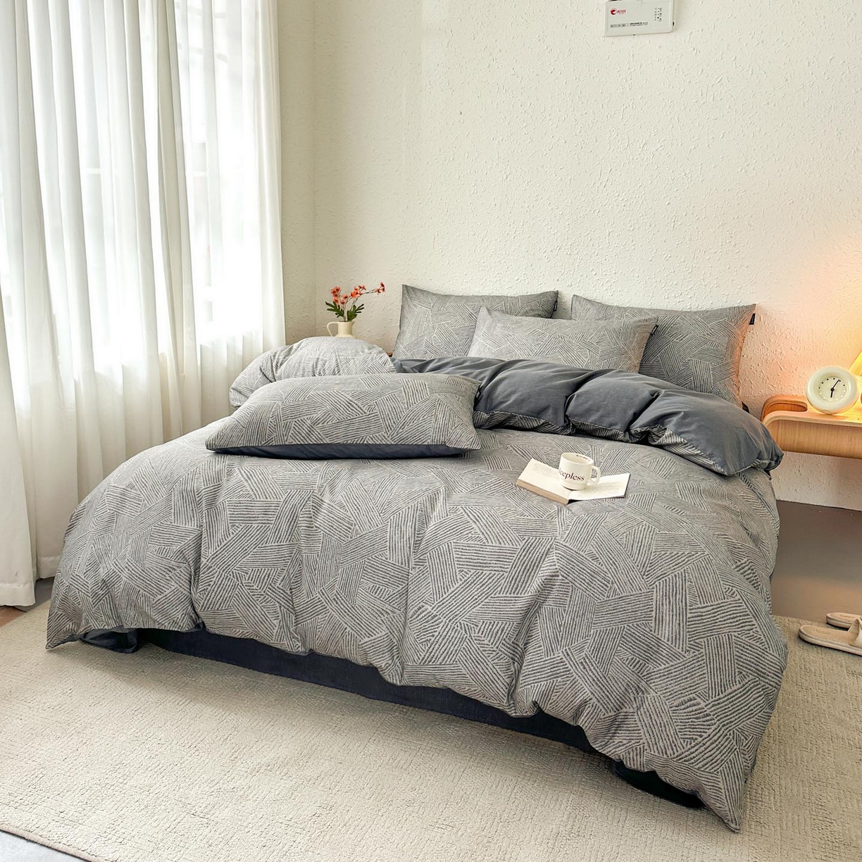 91家纺网 家纺一手货源 找家纺 涵宸家纺 2026新款全棉印花四件套-良品-场景二 山林